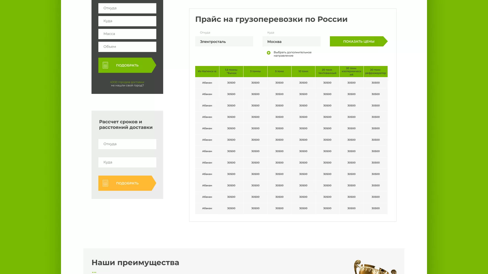 Разработка логотипа и сайта компании «Инком-Логистика» в Чаплыгине