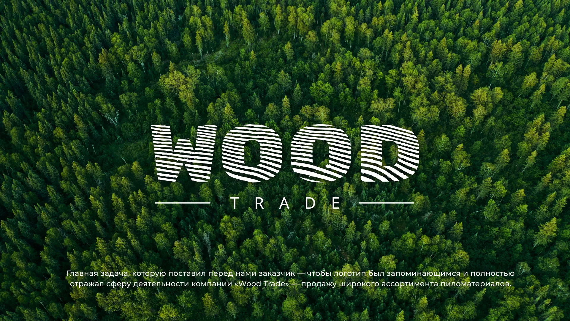 Разработка логотипа для компании «Wood Trade» в Чаплыгине