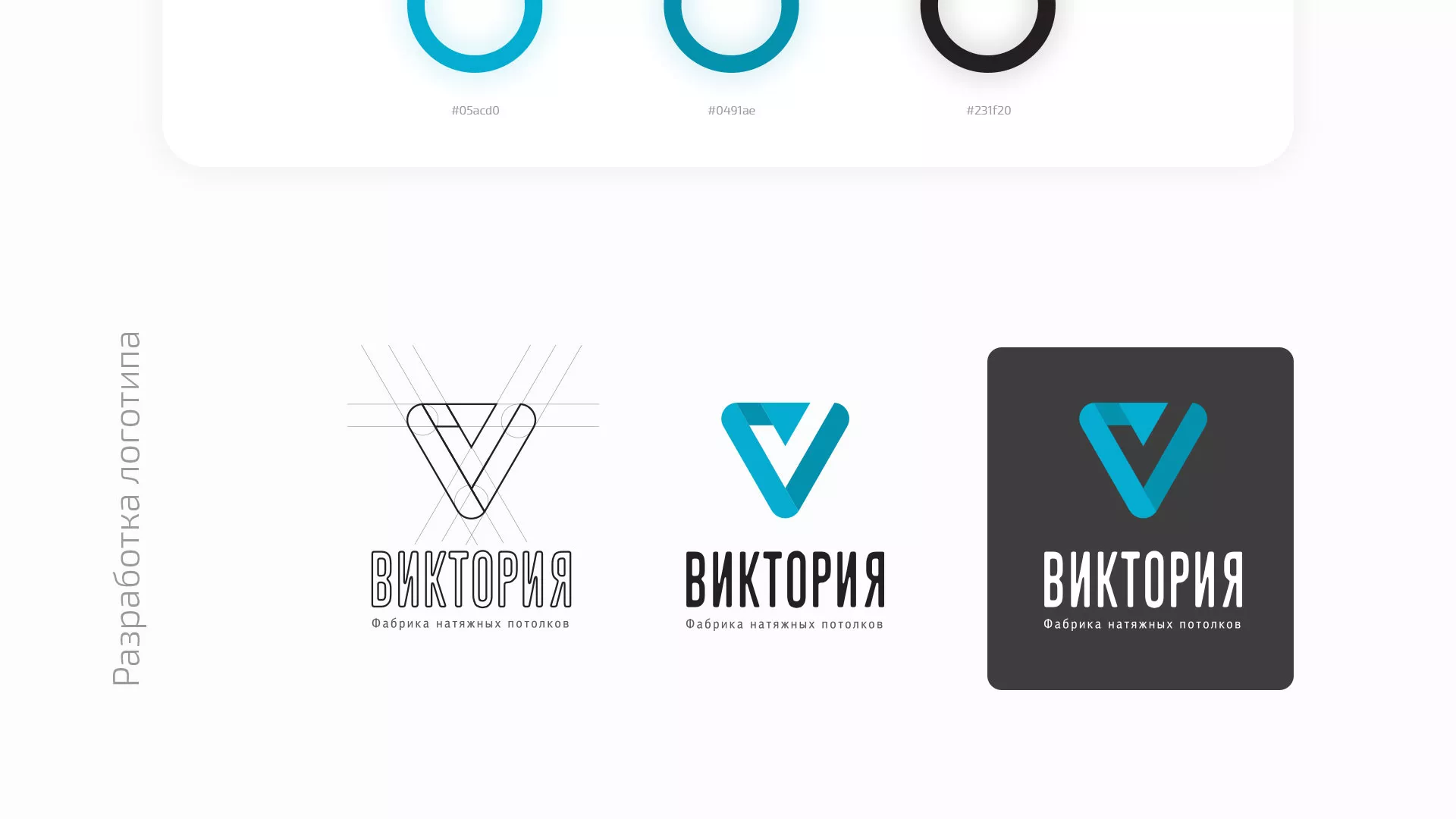 Разработка фирменного стиля компании по продаже и установке натяжных потолков в Чаплыгине
